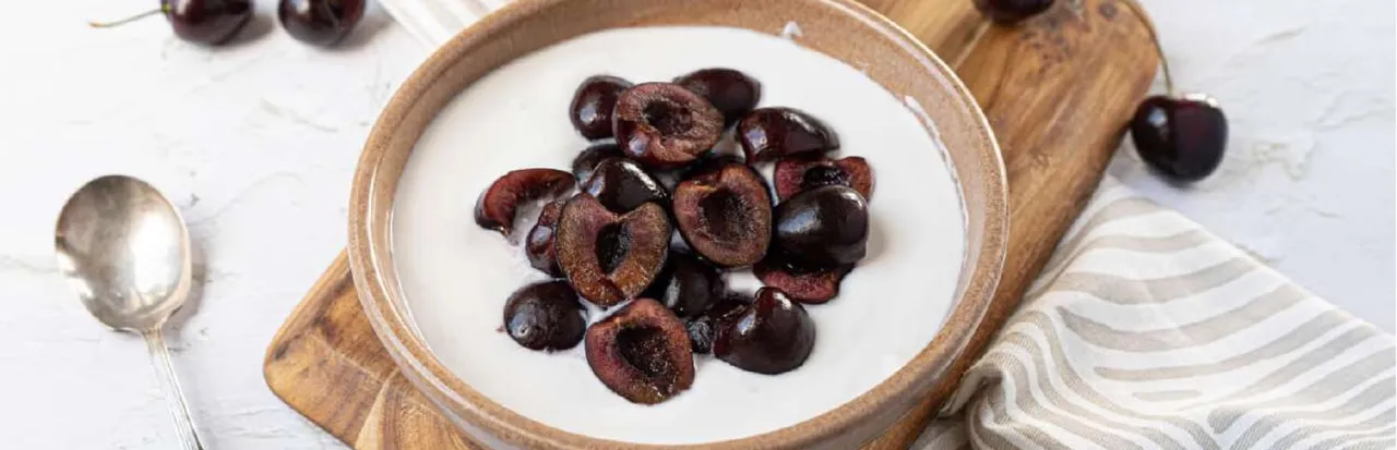 Cherries & Greek Yogurt