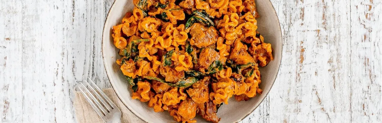 Creamy Chicken Chickpea Pasta (a2)