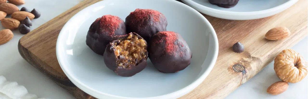 Dark Chocolate Covered Fig Bites