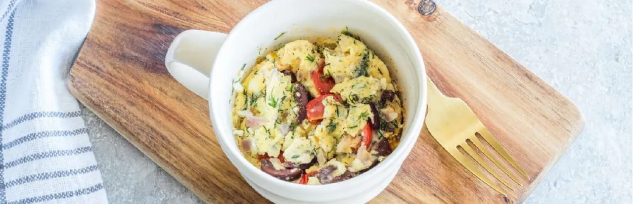 Greek Scrambled Eggs Mug Meal
