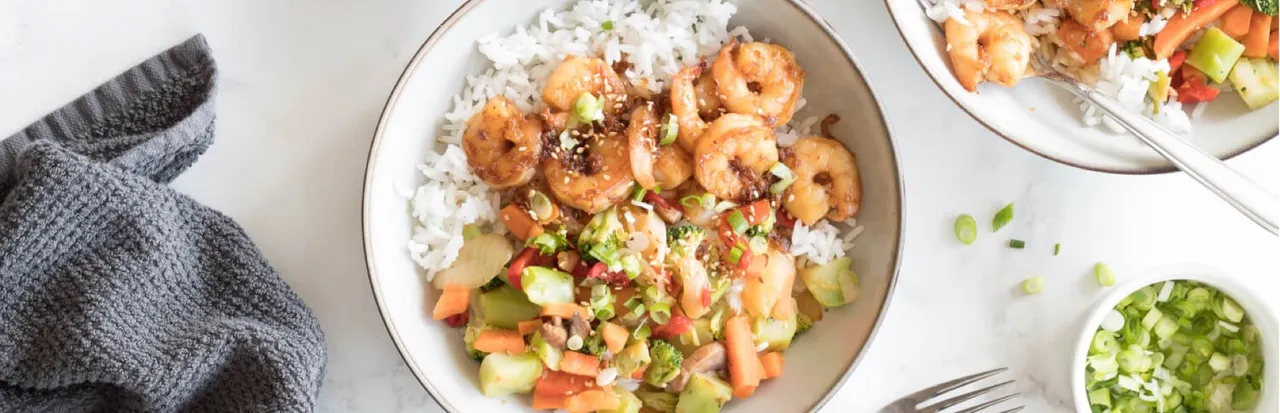 Honey Garlic Shrimp Meal Prep Bowls (a2-1)