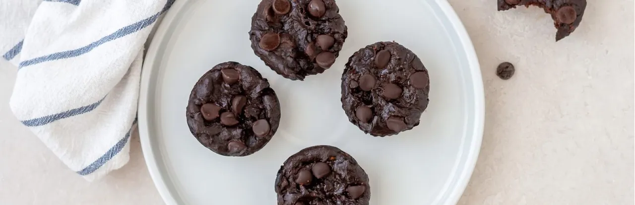 Peanut Butter Banana Muffin Brownie Bites