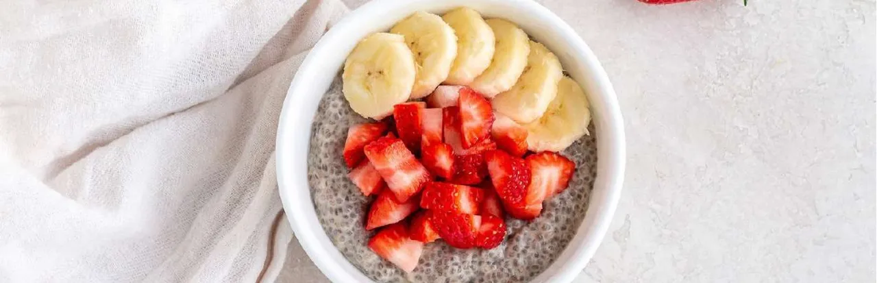 Strawberry Banana Chia Pudding