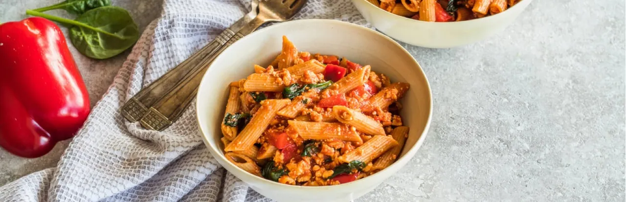 Tomato Veggie Pasta with egg