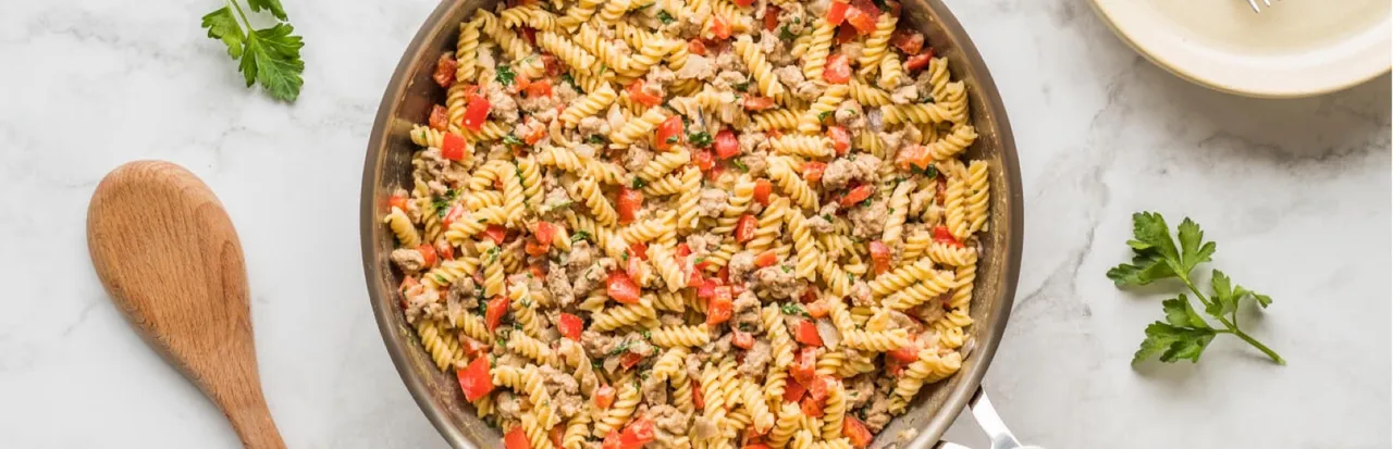 Turkey, Sesame & Bell Pepper Fusilli
